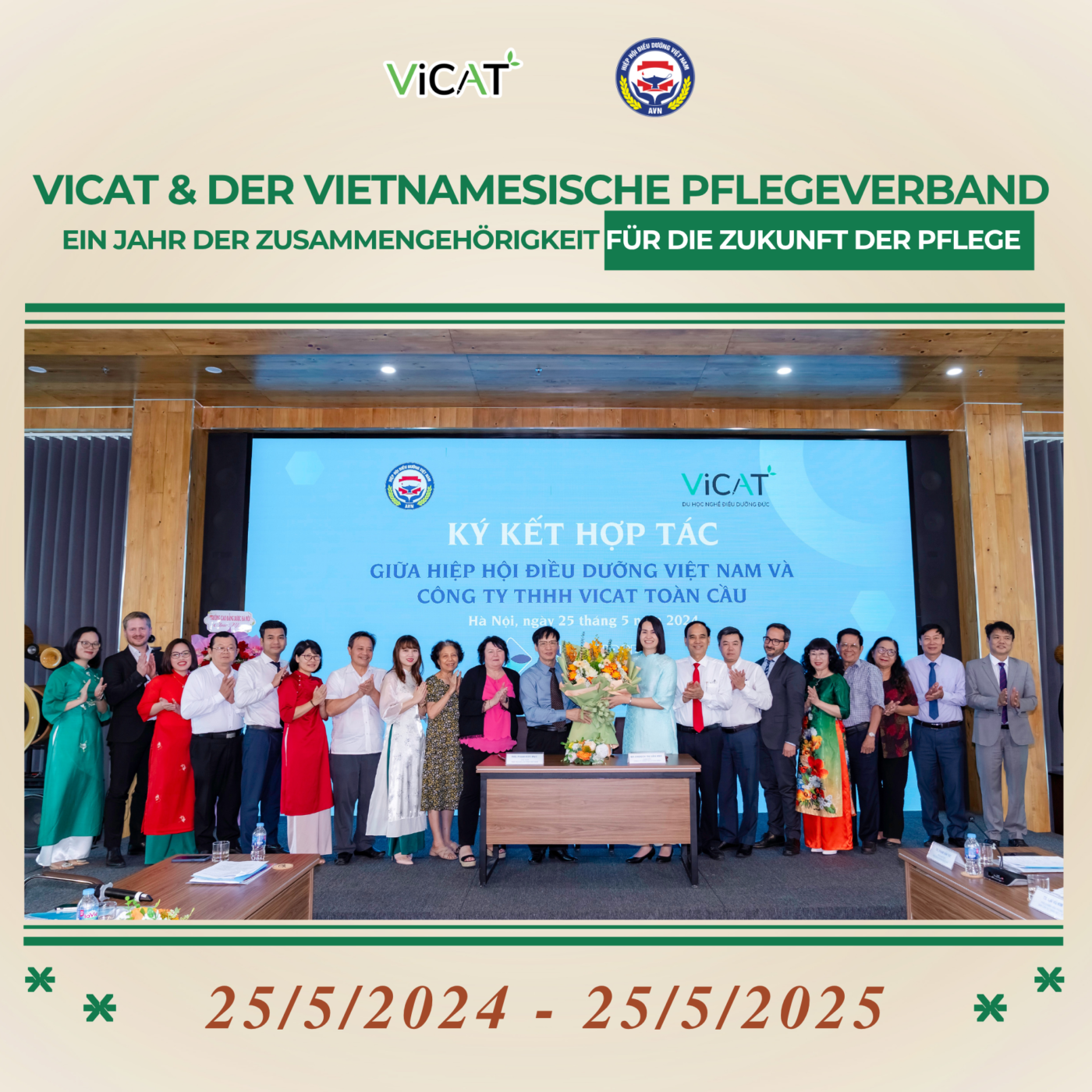 VICAT & der Vietnamesische Pflegeverband: Ein Jahr der Zusammengehörigkeit für die Zukunft der Pflege